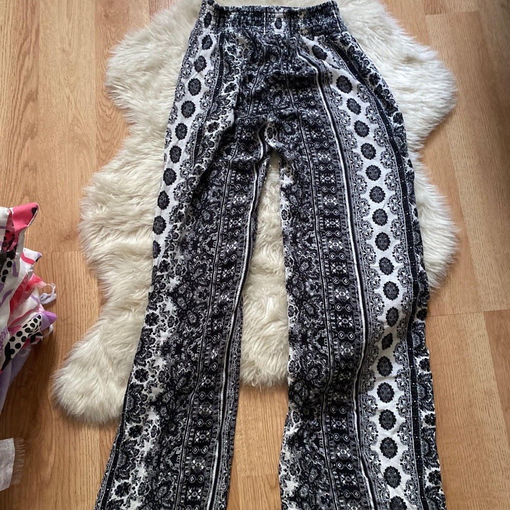 Flowy Pants with Flare Bottom